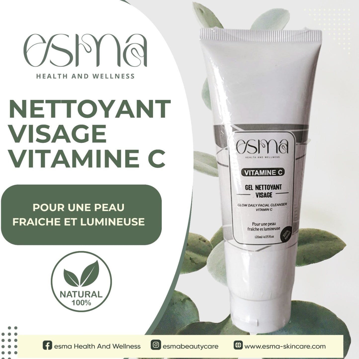 Gel nettoyant visage à la Vitamine C